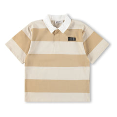 Molo - Polo de algodón orgánico a rayas Reef | Beige