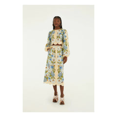 Farm Rio - Blusa de lino Garden | Arena