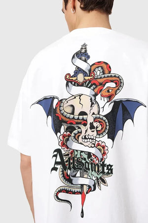 Camiseta de algodón AllSaints BLADE