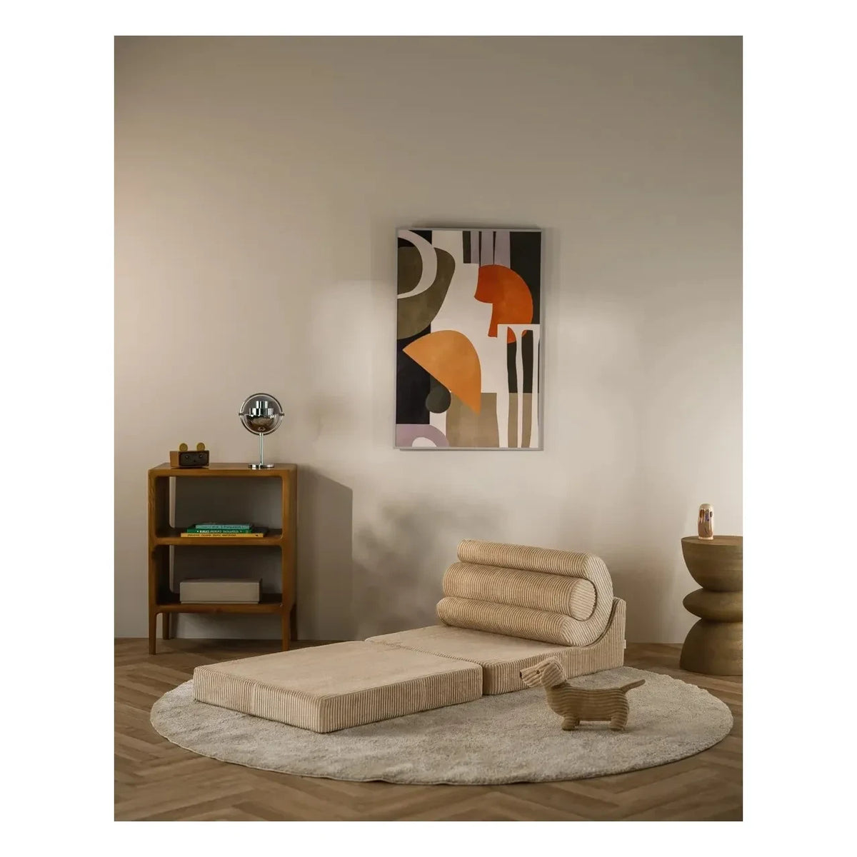Wigiwama - Sillón Flipster de pana | Marrón claro