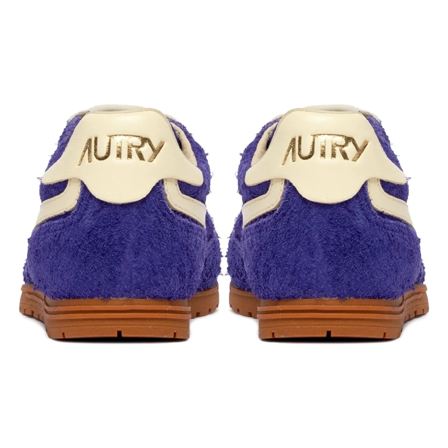 Zapatillas deportivas bajas Autry Windspin de dos tonos en ante y piel | Morado
