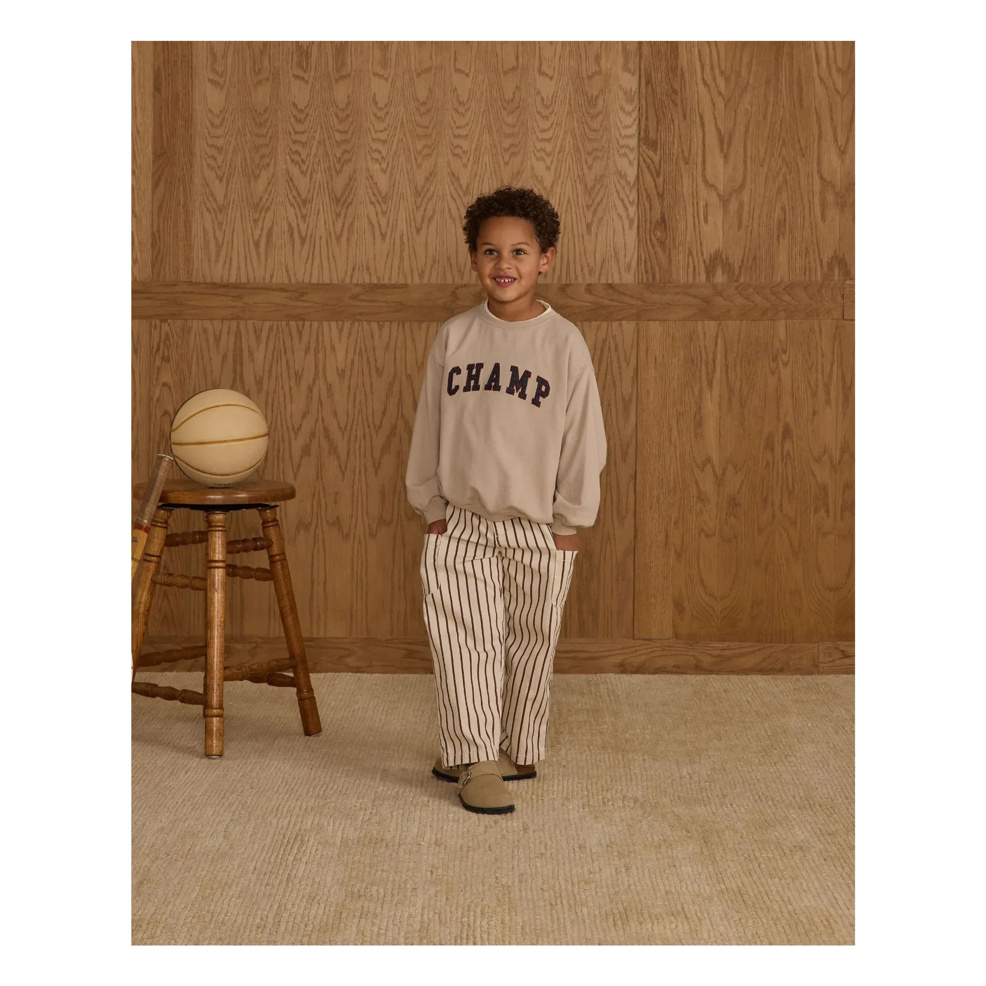 Rylee + Cru - Pantalones cargo a rayas | Crudo