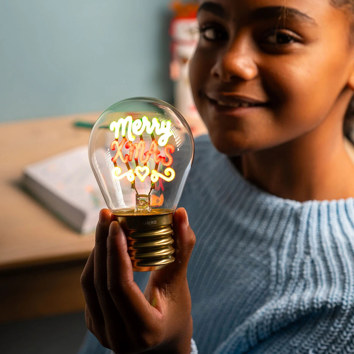Legami - Lámpara de Mesa Merry Noel Noel Light Bulb - Bulb Fiction