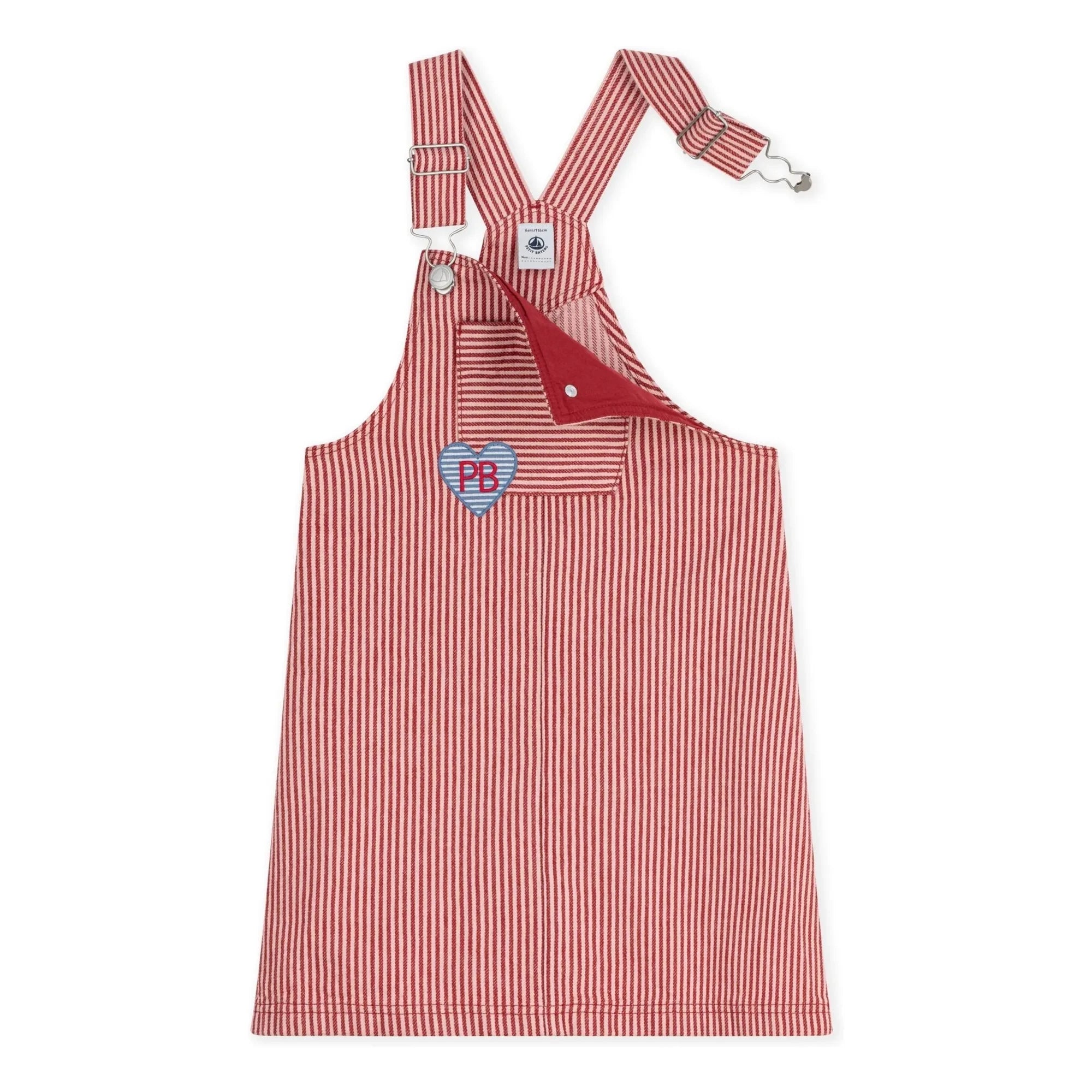 Petit Bateau - Organik Pamuklu Salopet Elbise | Pembe