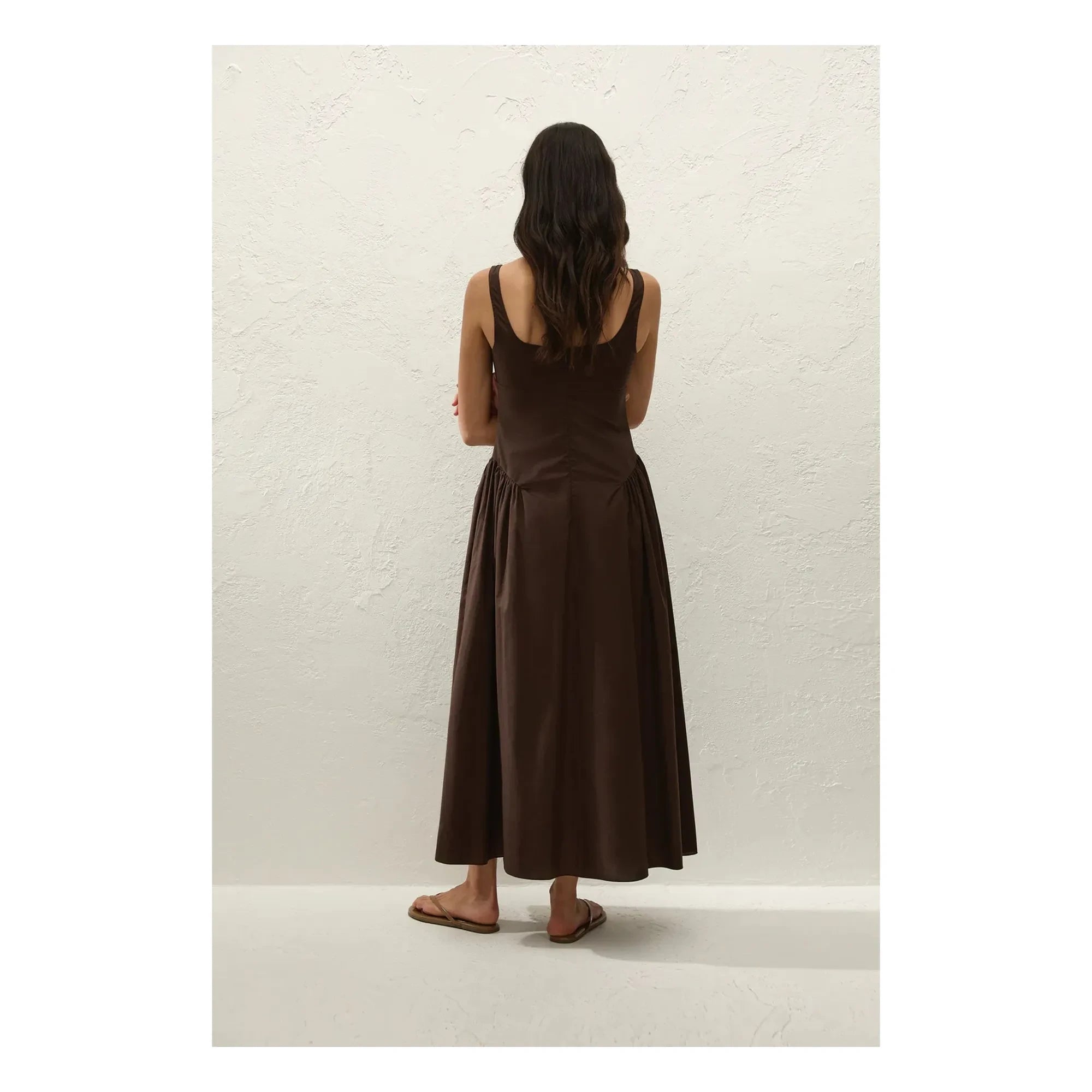 Faithfull the Brand - Vestido de algodón Marcella | Café