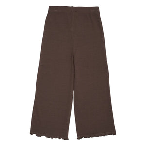 Copenhagen Colors - Pantalón de pierna ancha Modal | Marrón oscuro