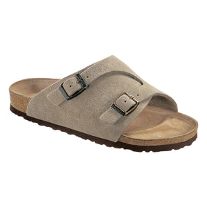 BIRKENSTOCK - Sandalias de Horma Estrecha Zurich | Marrón grisáceo