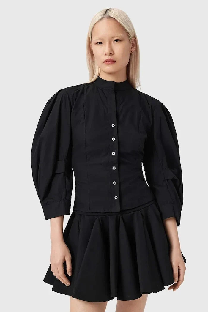 Camisa de algodón AllSaints MAUD
