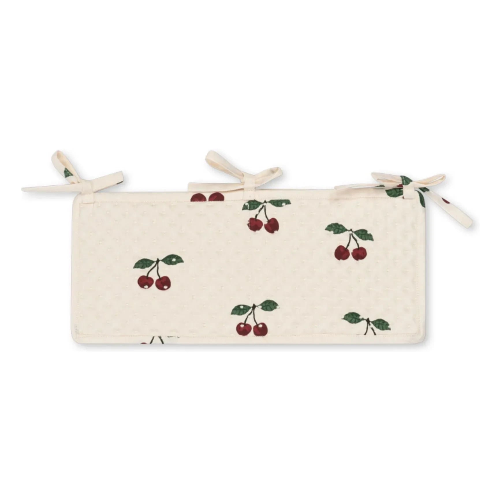 Konges Sløjd - Bolsillo de cuna acolchado cereza | Rojo cereza