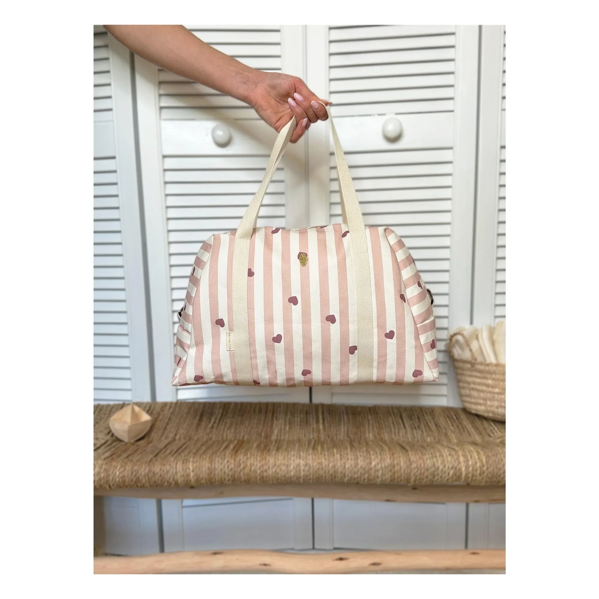 Milinane - Bolsa de pañales Joseph | Rosa claro