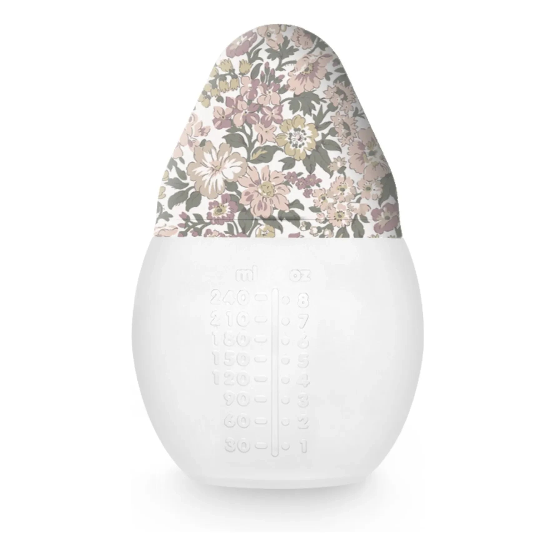 Elhée - Biberón de silicona médica y tetina fisiológica Honey Dew - Elhée x Liberty | Rosa empolvado