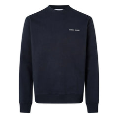 Samsoe Samsoe - Sudadera Norsbro de cuello redondo de algodón orgánico | Azul Oscuro