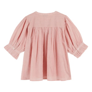 Emile et Ida - Blusa Rosa de Algodón Khadi