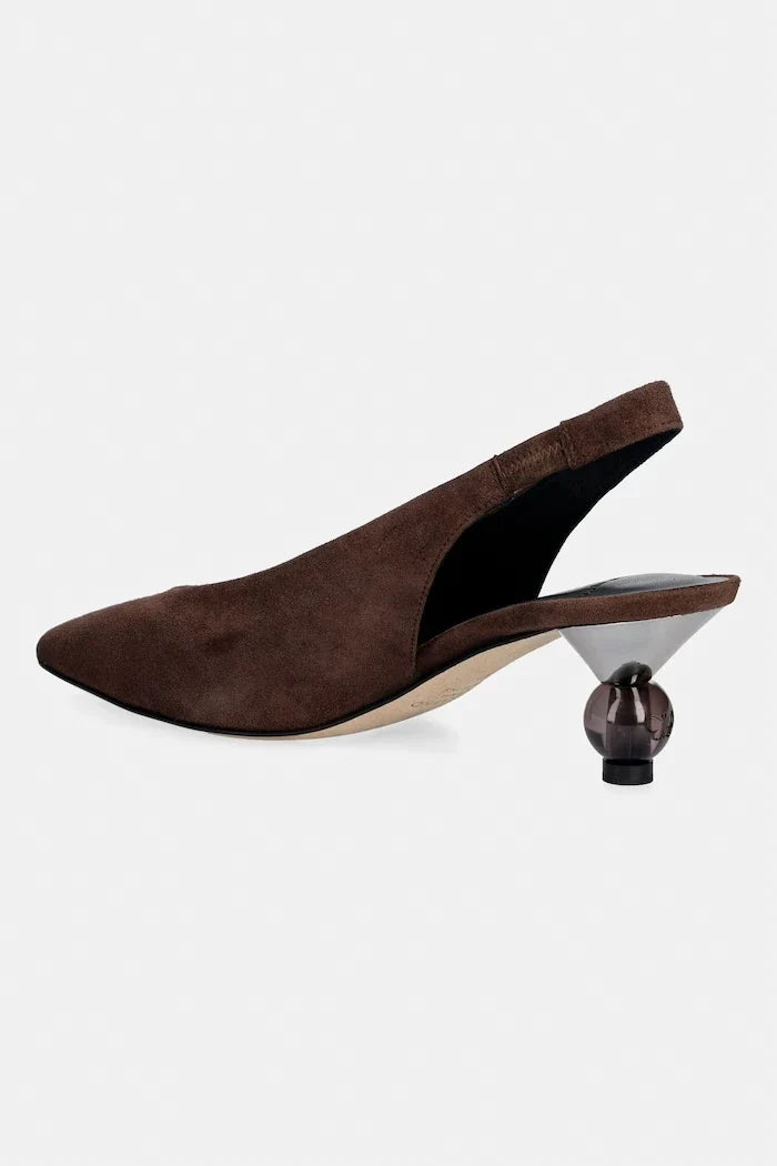 Weekend Max Mara Zapatos de tacón grueso de ante