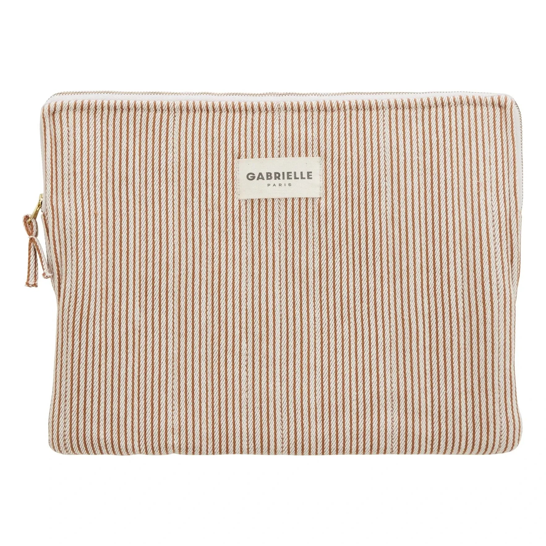 Gabrielle Paris - Funda para portátil a rayas Garance | Rojo