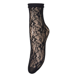 Becksöndergaard - Calcetines de encaje Lacia | Negro