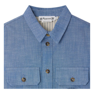 Bonpoint - Camisa de algodón orgánico Eddy Chambray | Azul