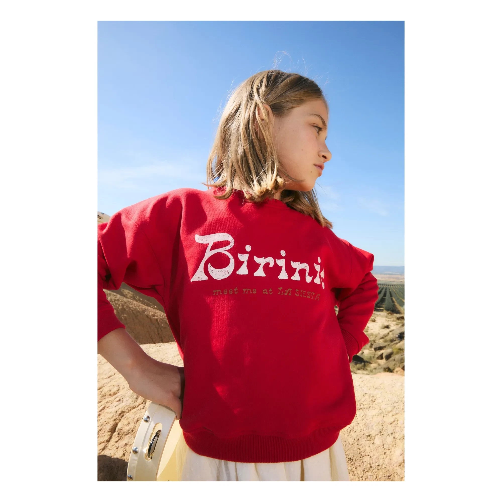 birinit - Sudadera de algodón orgánico Chili Birinit | Rojo