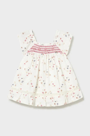 Vestido de algodón para niña Mayoral