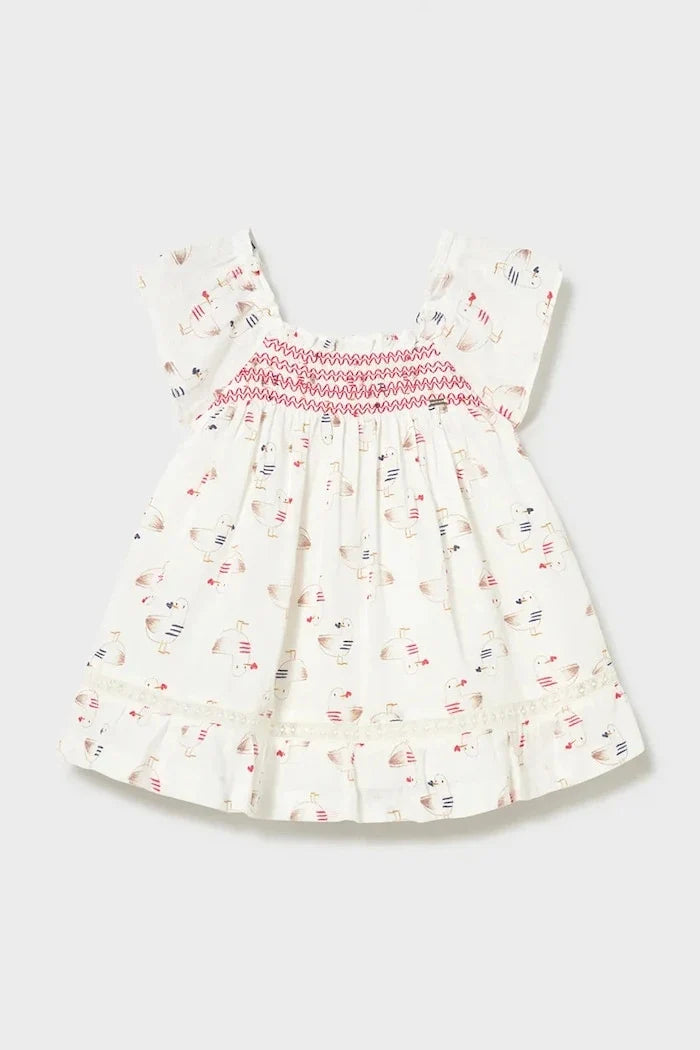 Vestido de algodón para niña Mayoral