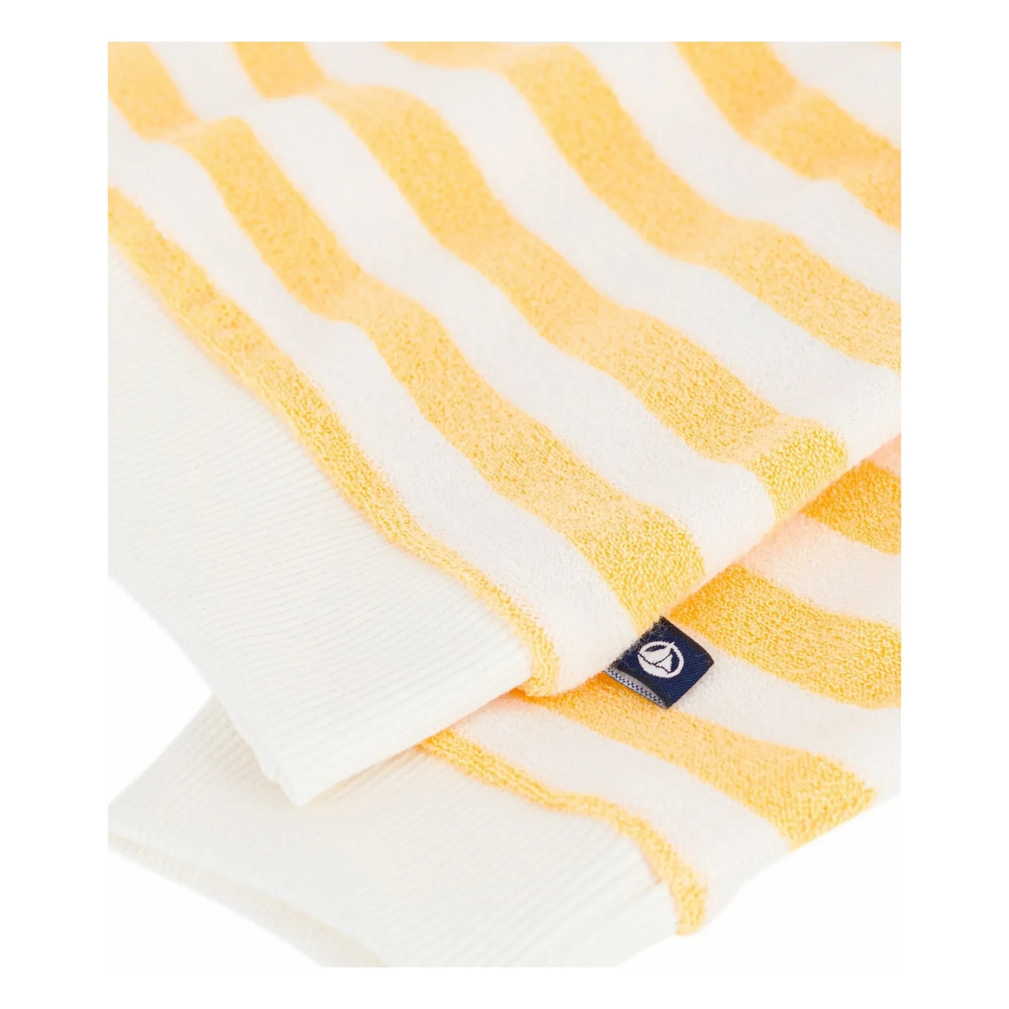 Petit Bateau - Sudadera de felpa a rayas | Amarillo