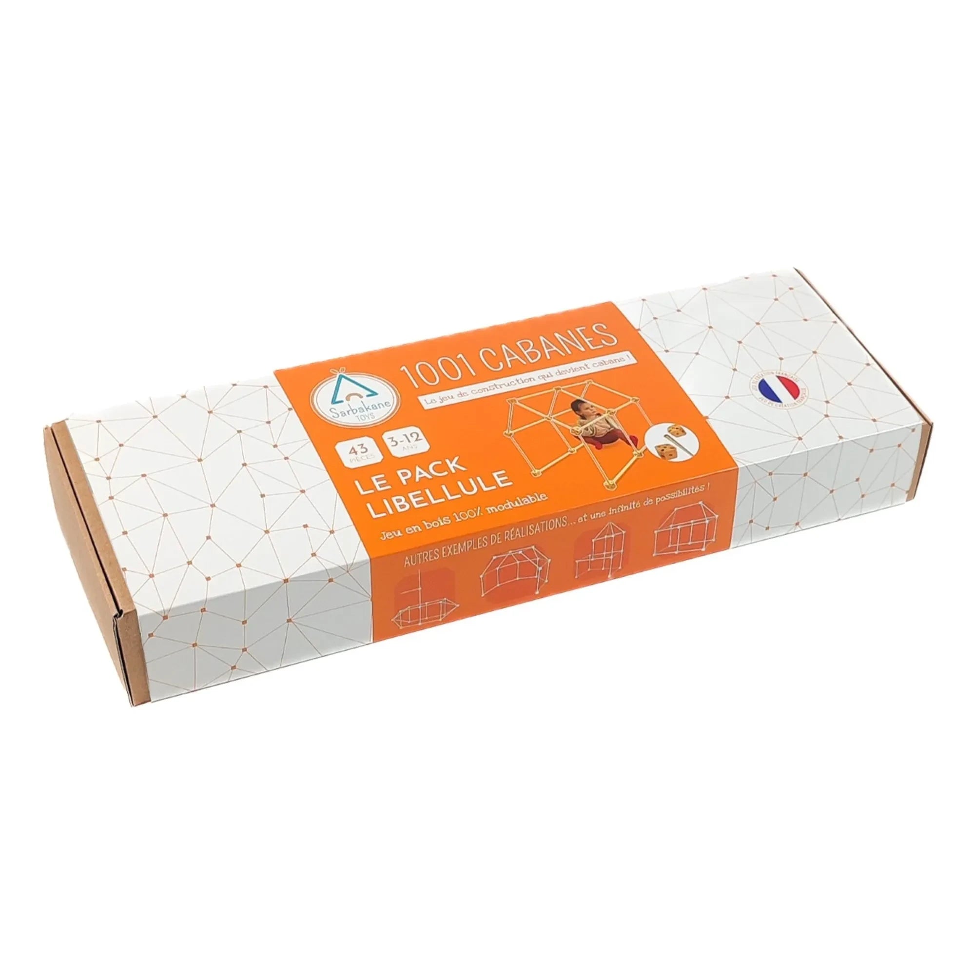 Cabaña para construir - Set Libélula - 43 piezas