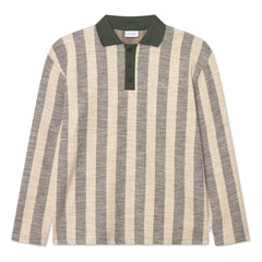 Les Deux - Polo de punto jacquard Bowie | Caqui oscuro