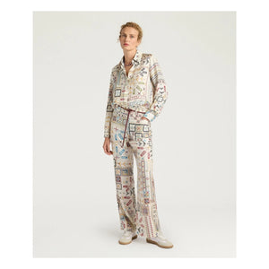 Momoni - Pantalón de Seda Ortiz | Crema