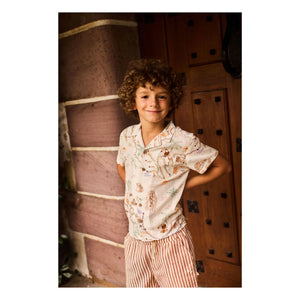 Arsène et Les Pipelettes - Camisa de algodón orgánico Pastor Voile | Crudo