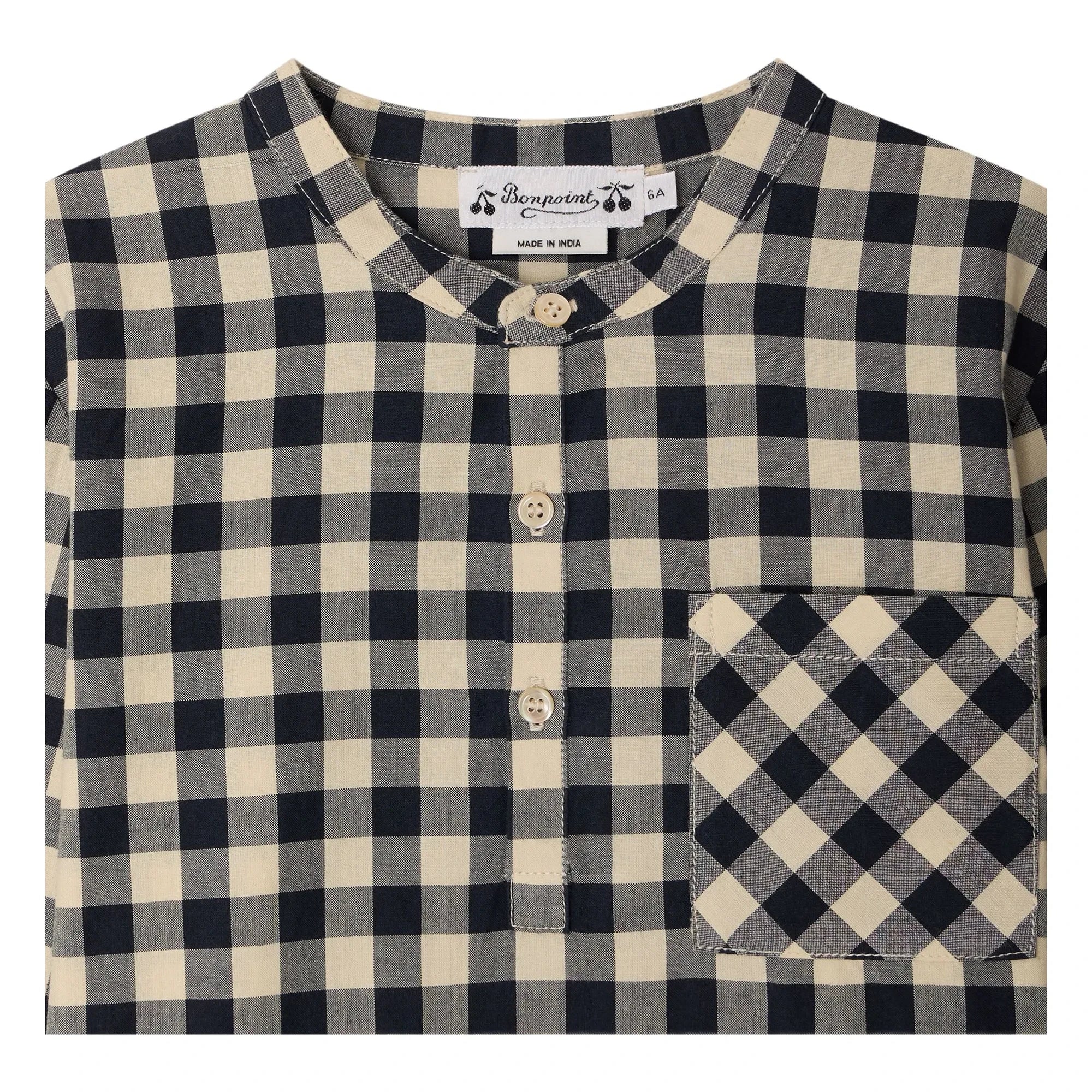Bonpoint - Camisa de Cuadros Artist | Crudo