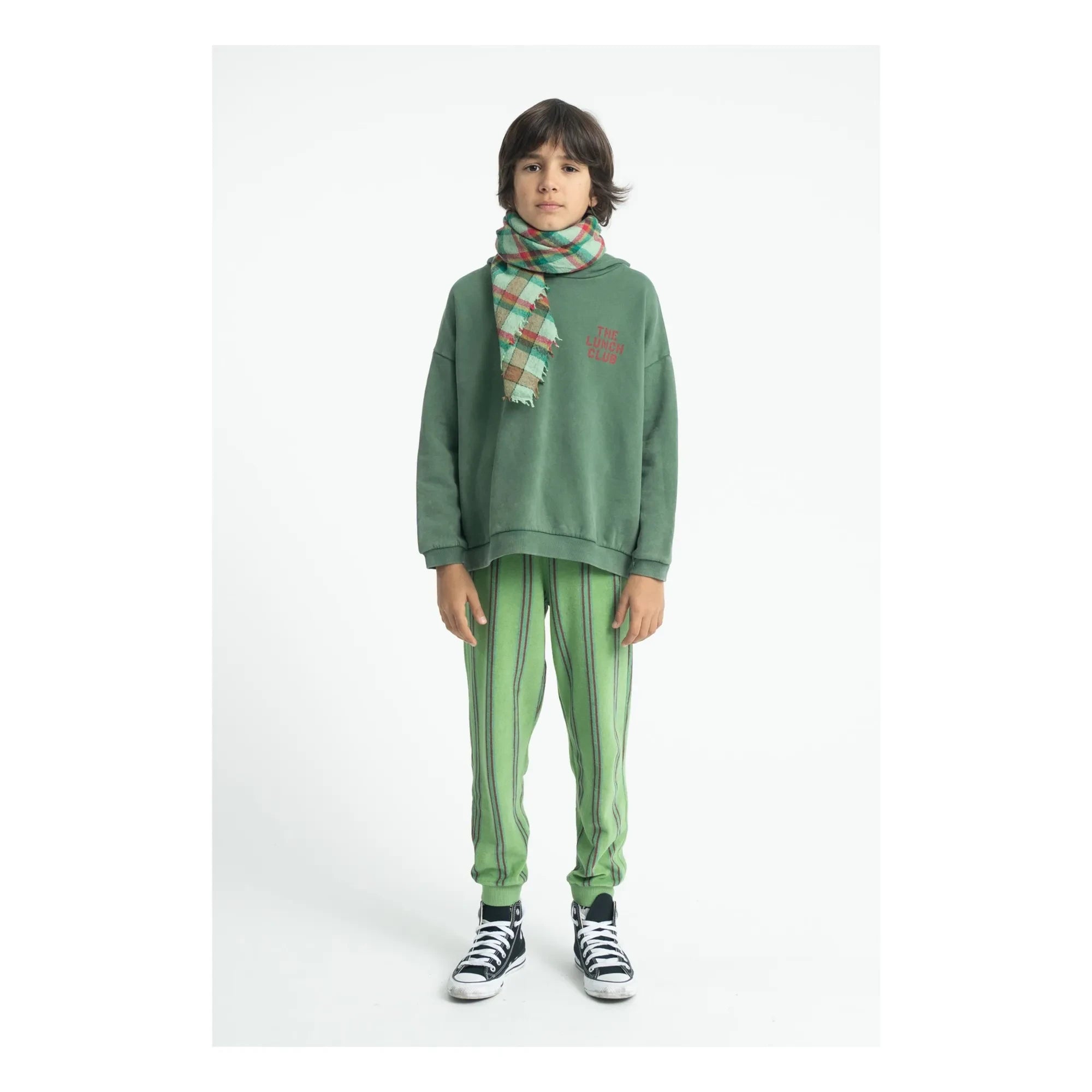 Piupiuchick - The Lunch Club organik pamuklu sweatshirt | Yeşil
