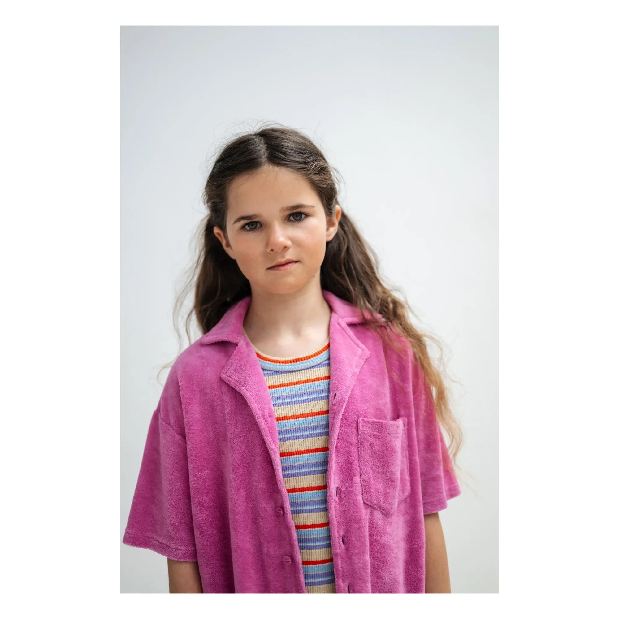 Repose AMS - Camisa de rizo de algodón orgánico | Rosa