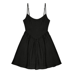 the new society - Vestido de lino Hera - Colección de mujer | Negro