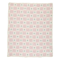 Bebe Organic - Bella Fleurie Organik Pamuk Battaniye | Pembe