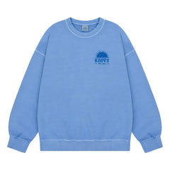 Kappy - Sudadera con pigmento Sunny Wing | Azul claro