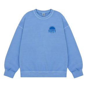 Kappy - Sudadera con pigmento Sunny Wing | Azul claro