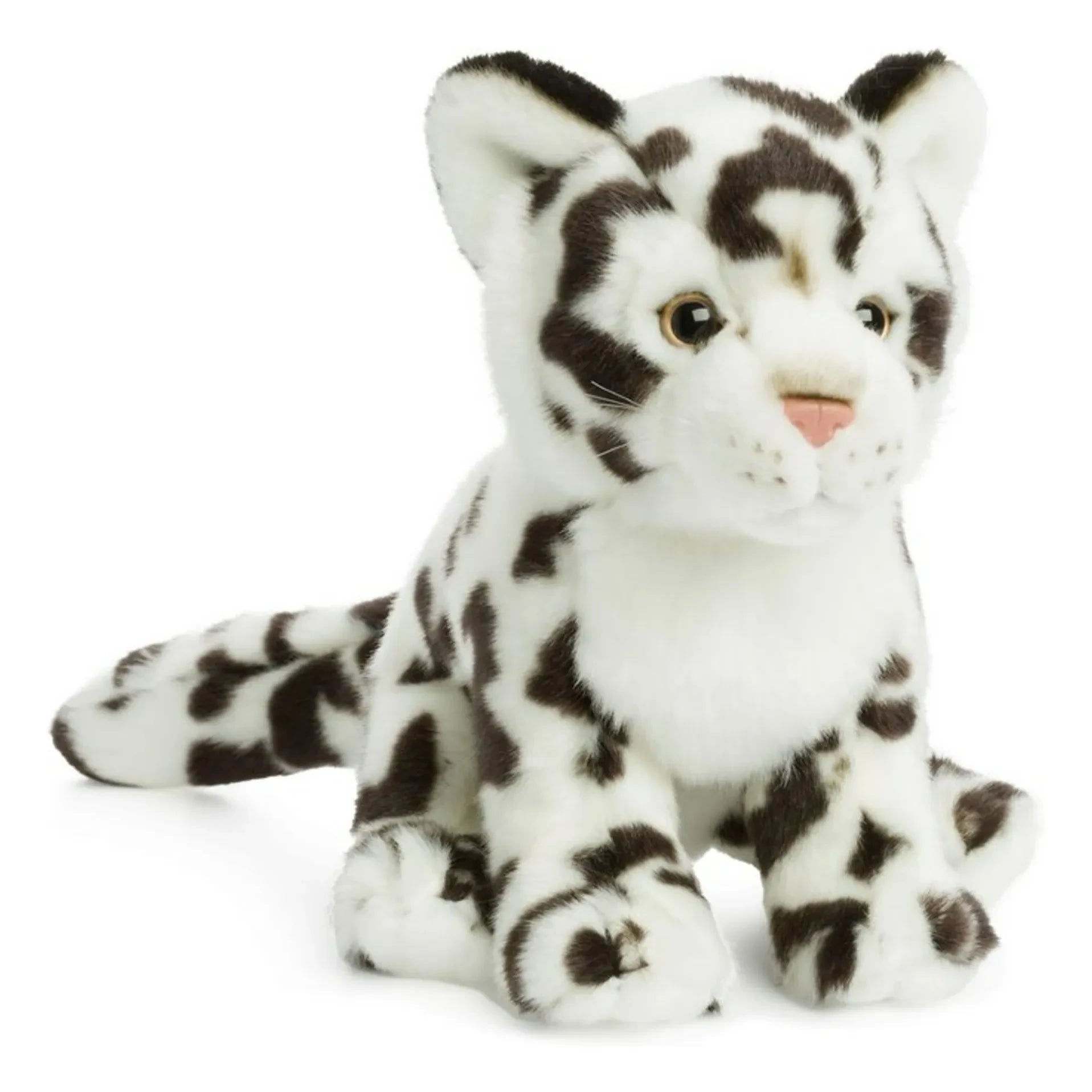 Bon Ton Toys - WWF - Peluche de leopardo de las nieves | Blanco