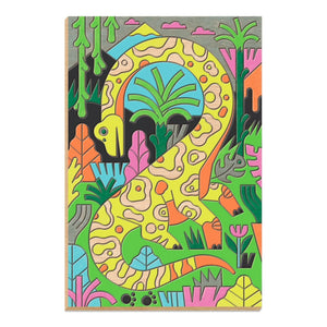 Djeco - Libro para colorear el mundo de los dinosaurios