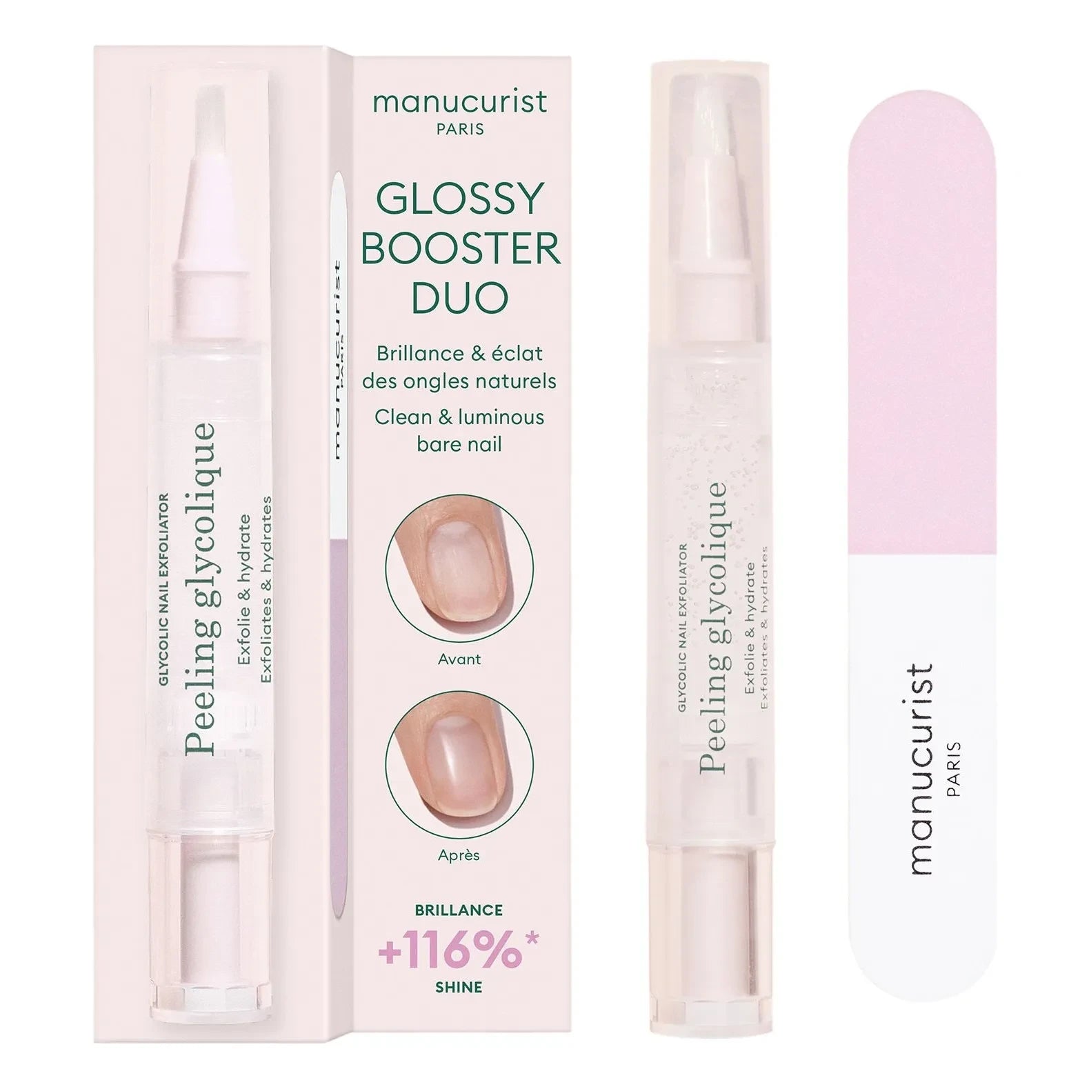 Manucurist - Set de Tratamiento y Brillo Glossy Booster - 30 g