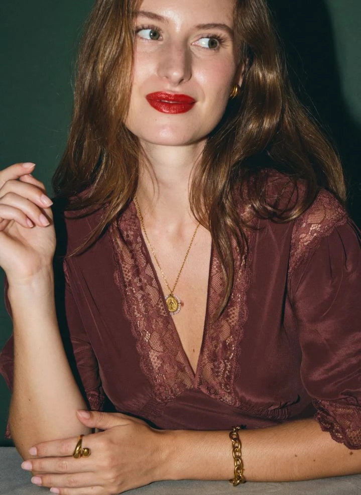 Palas - Collar Santa Maria | Rosa púrpura