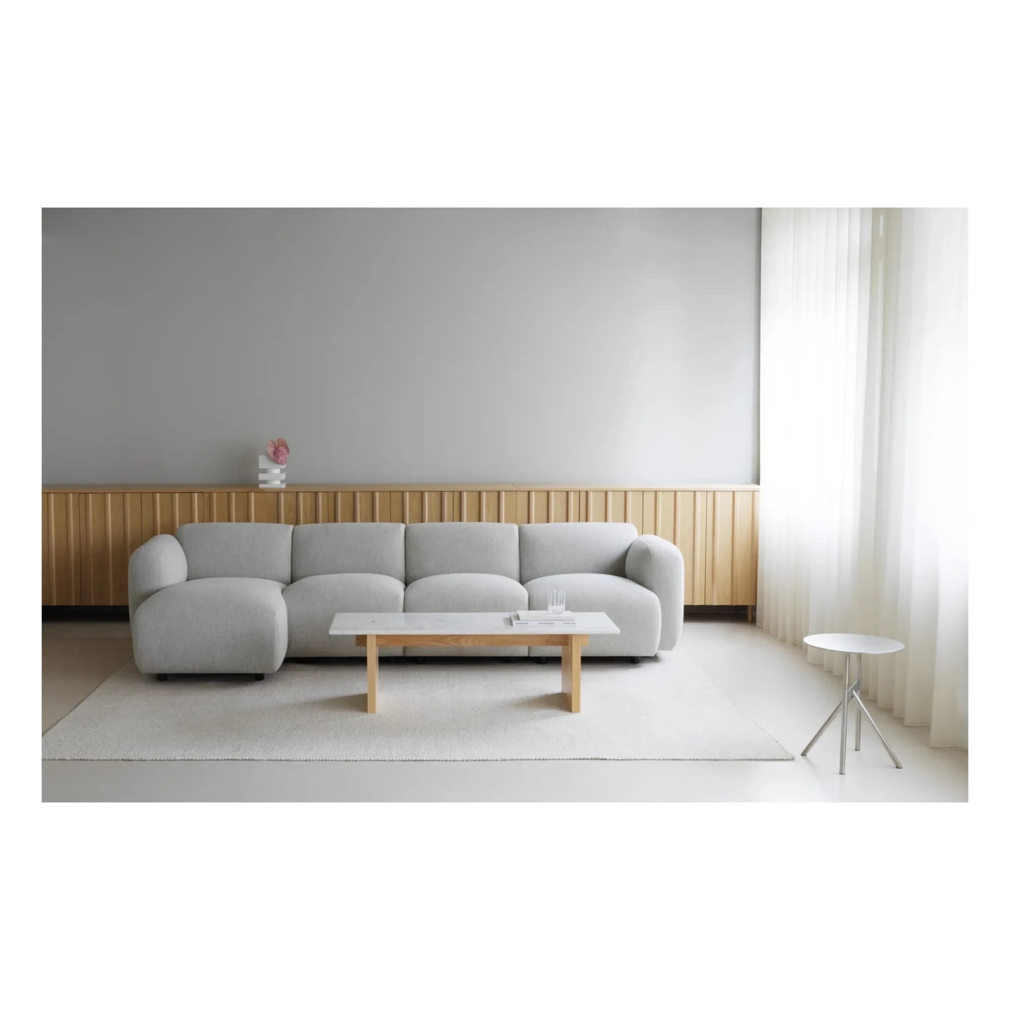 Normann Copenhagen - Mesa de centro Solid | Blanca
