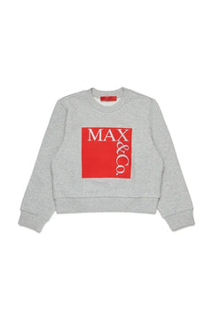 MAX&Co. Sudadera de algodón para niños MAXS3F SWEAT-SHIRT