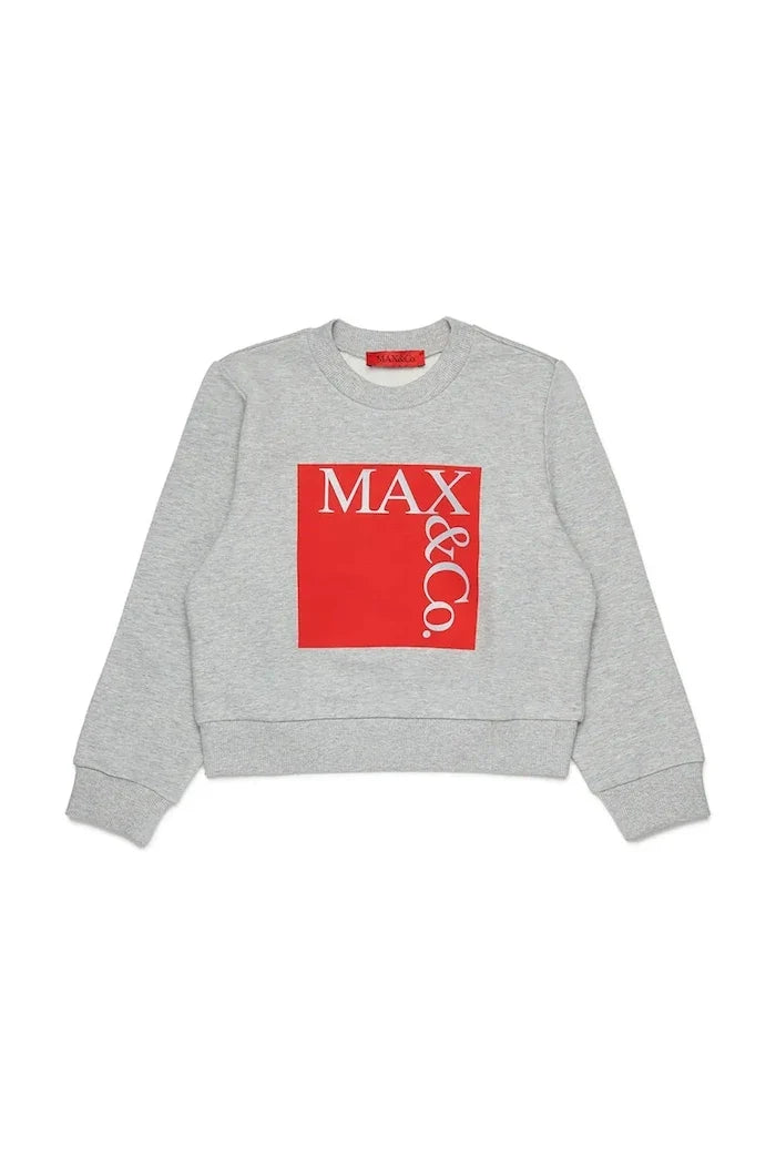 MAX&Co. Sudadera de algodón para niños MAXS3F SWEAT-SHIRT