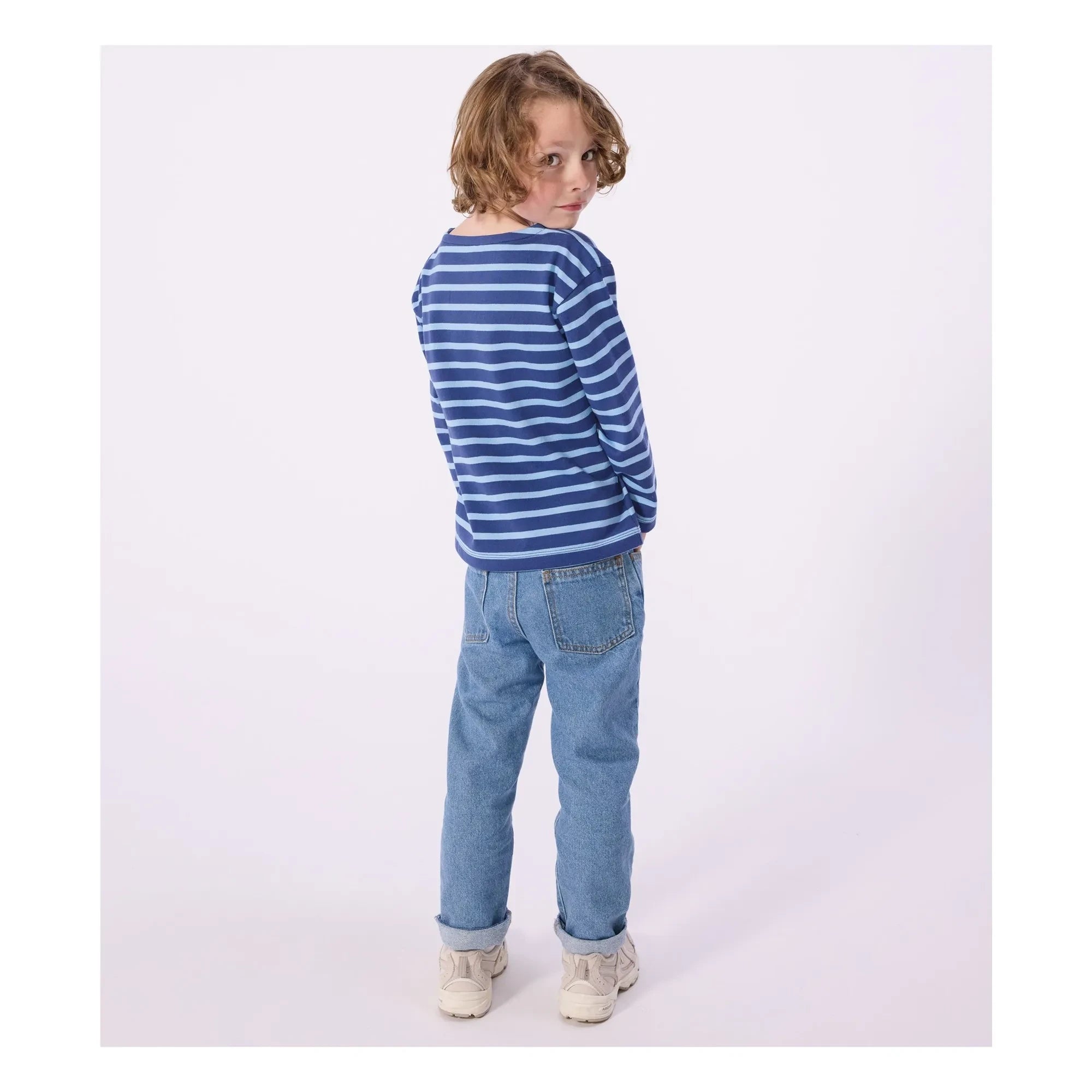 Petit Bateau - Camiseta con estampado de marinière | Azul