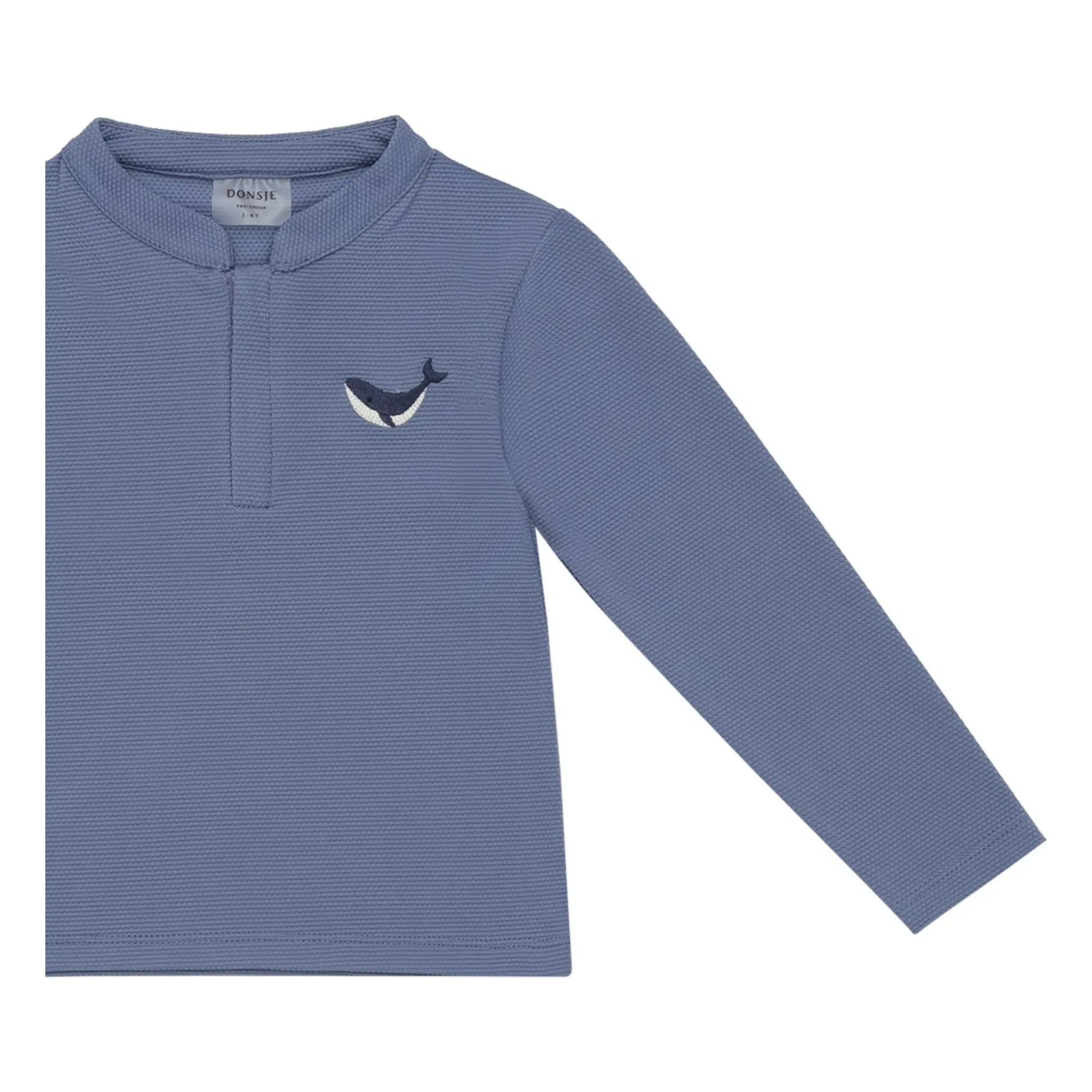 Donsje - Camiseta Harvie Whale con protección UV | Azul real