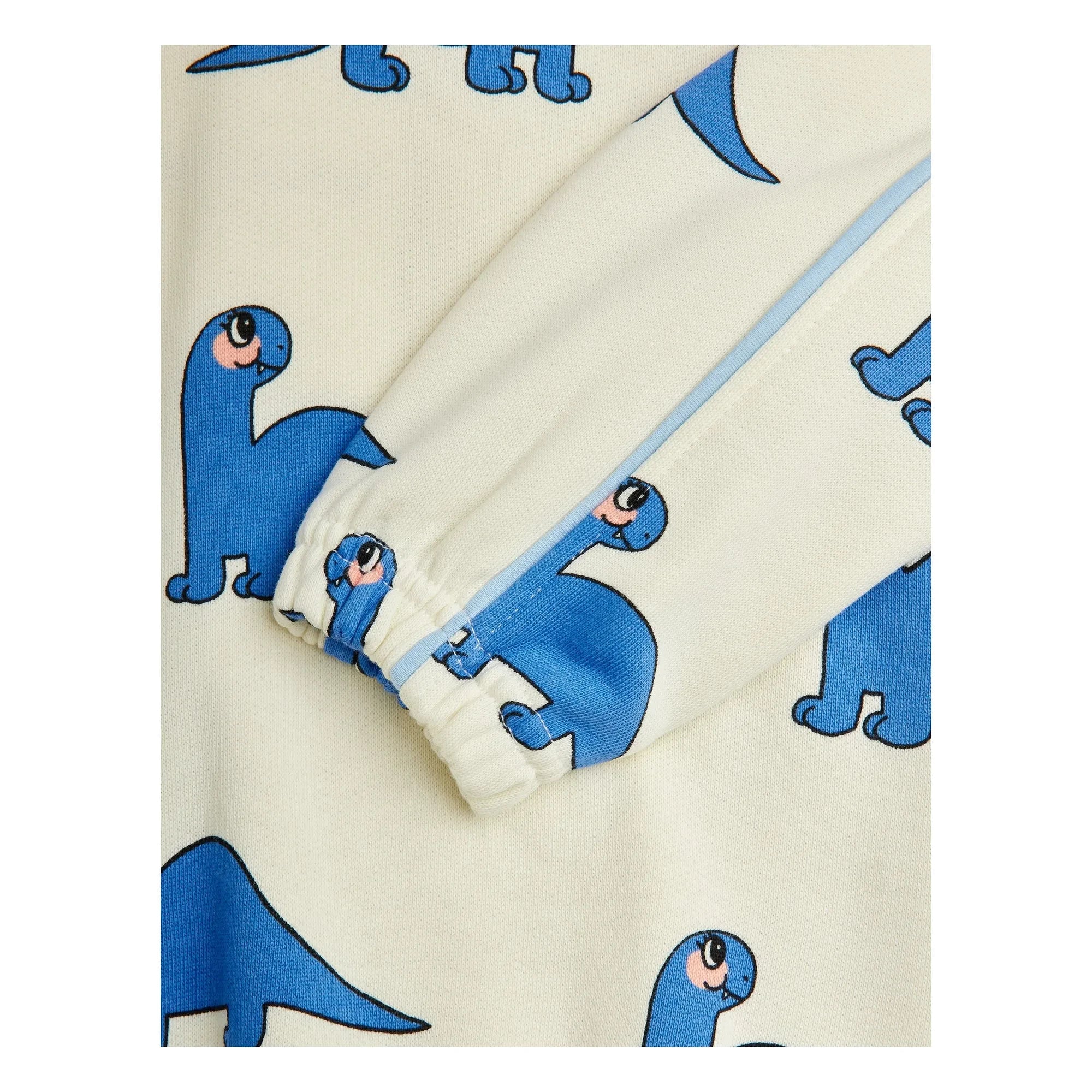 Mini Rodini - Sudadera de algodón orgánico con dinos | Crudo
