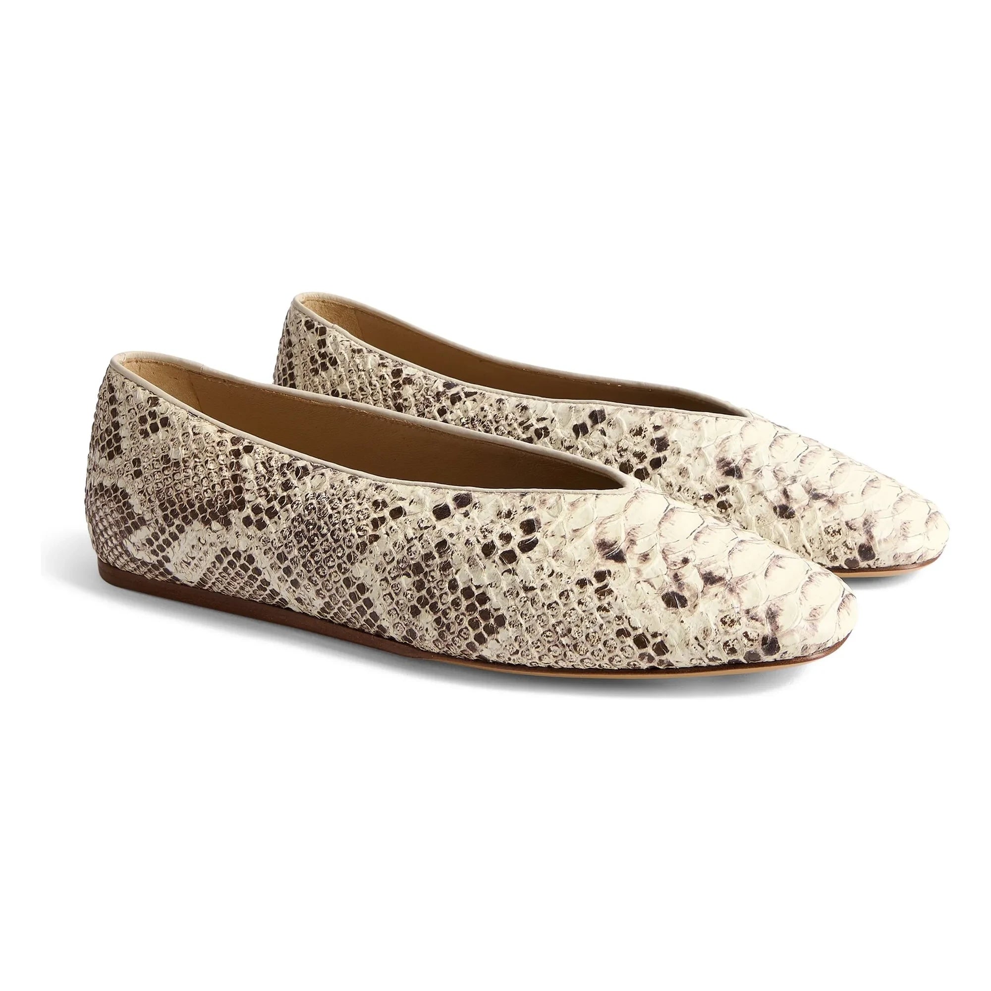 Le Monde Beryl - Zapatillas de ballet clásicas Regency de piel | Gris
