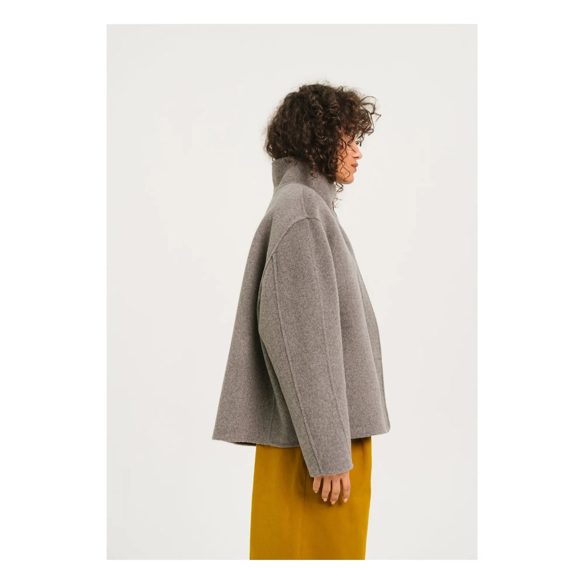 Sacrécoeur - Chaqueta de lana de doble cara Estele | Gris