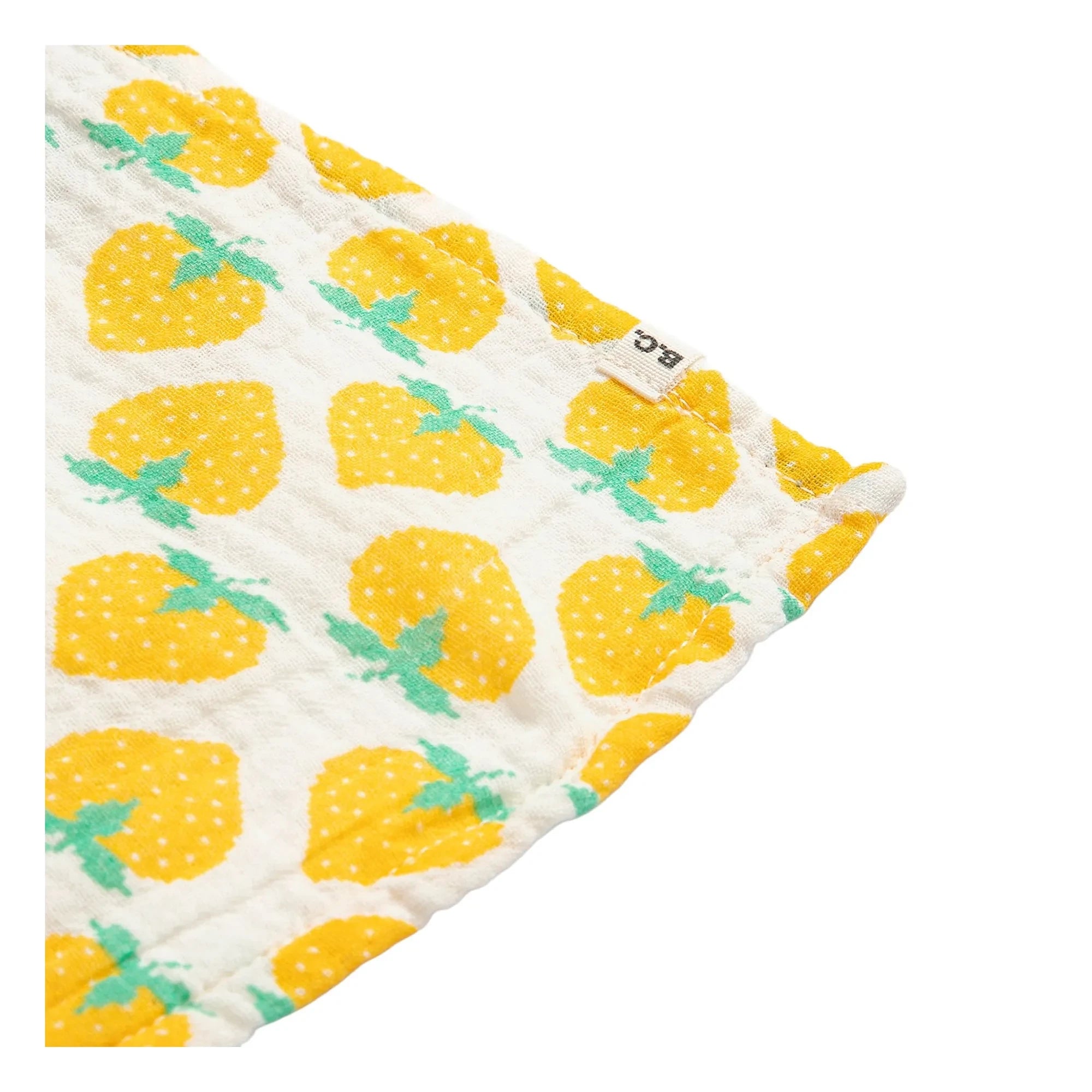 Bobo Choses - Pañal de gasa de algodón orgánico con estampado de fresas | Blanco