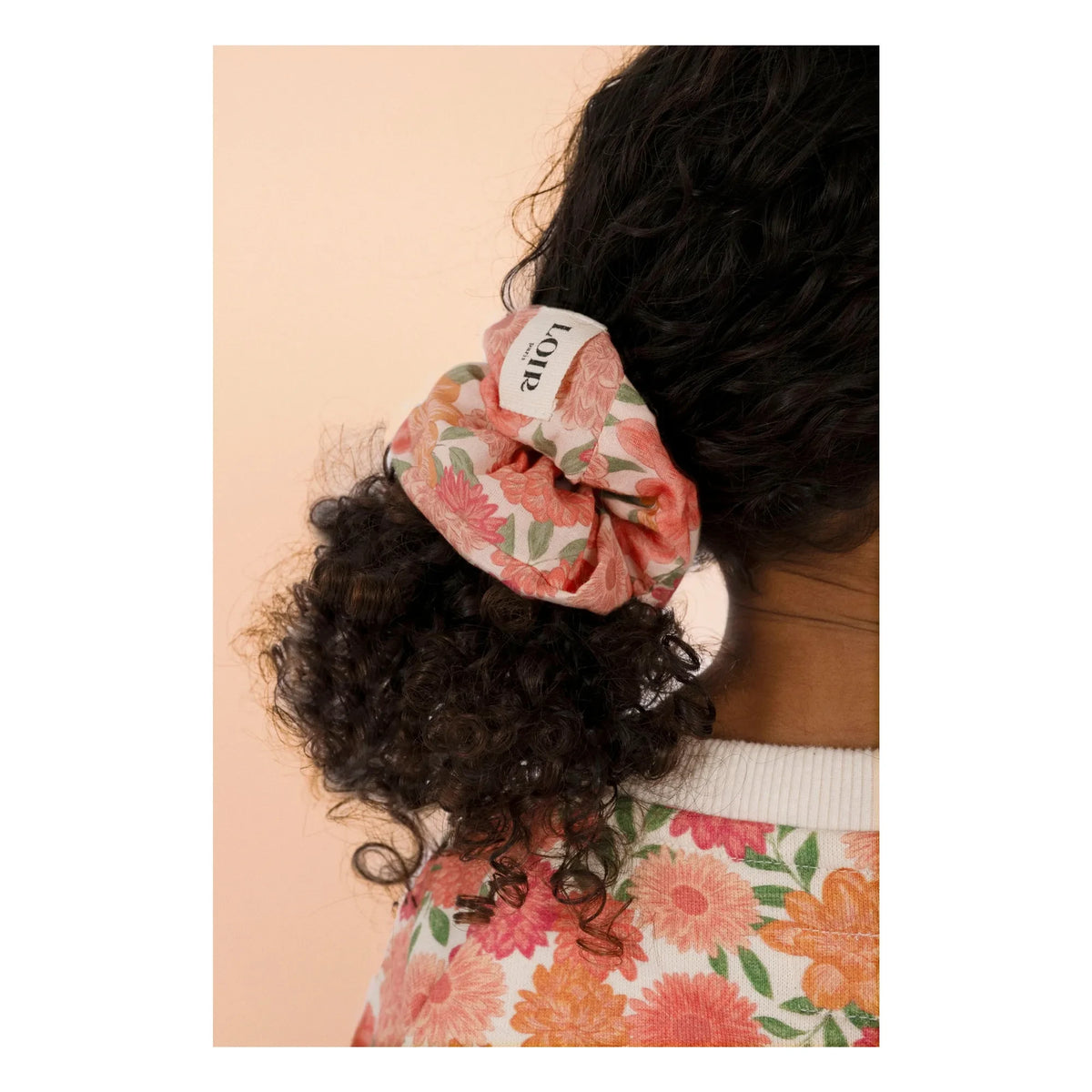 Loir - Chouchou Lou Flores Algodón Orgánico | Coral